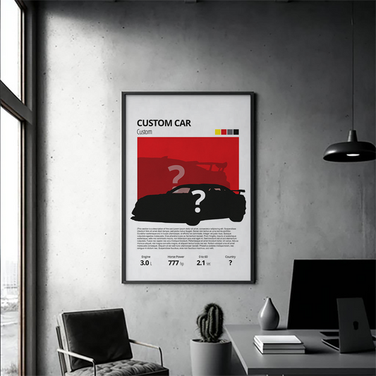 Custom Car Poster – Made From Your Photo